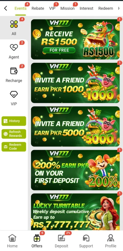 Vh777 Game Rewards